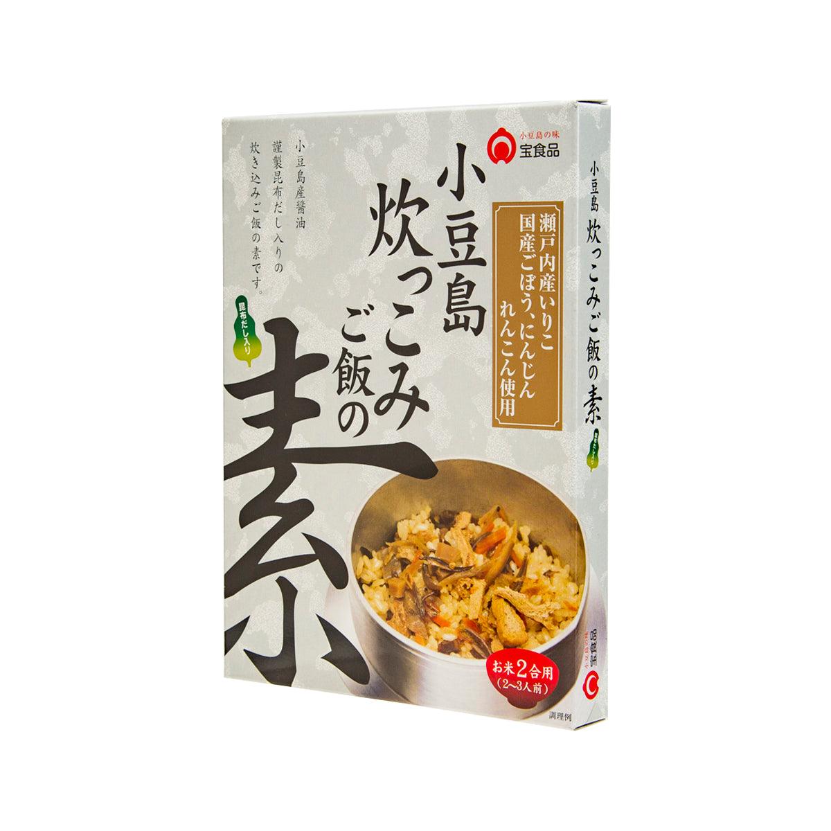 Mixed rice ingredients seasoning pouch, Shodojima, 230g, angled front view