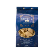 GENTILE conchiglioni pasta pouch 500g, blue bag with shell pasta window