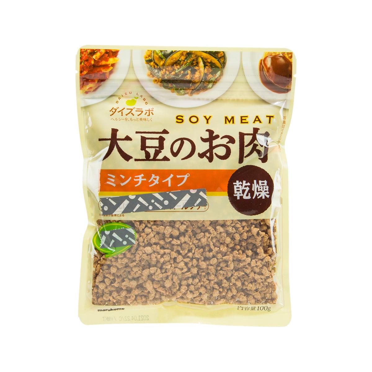 MARUKOME soy meat, minced dried soy meat in resealable 100g pouch