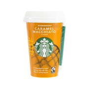 STARBUCKS Caramel Macchiato flavor drink cup with lid, 220 mL