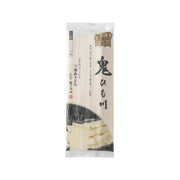 HANAYAMAUDON dried flat udon noodle pack, 200g, sealed bag with Japanese label