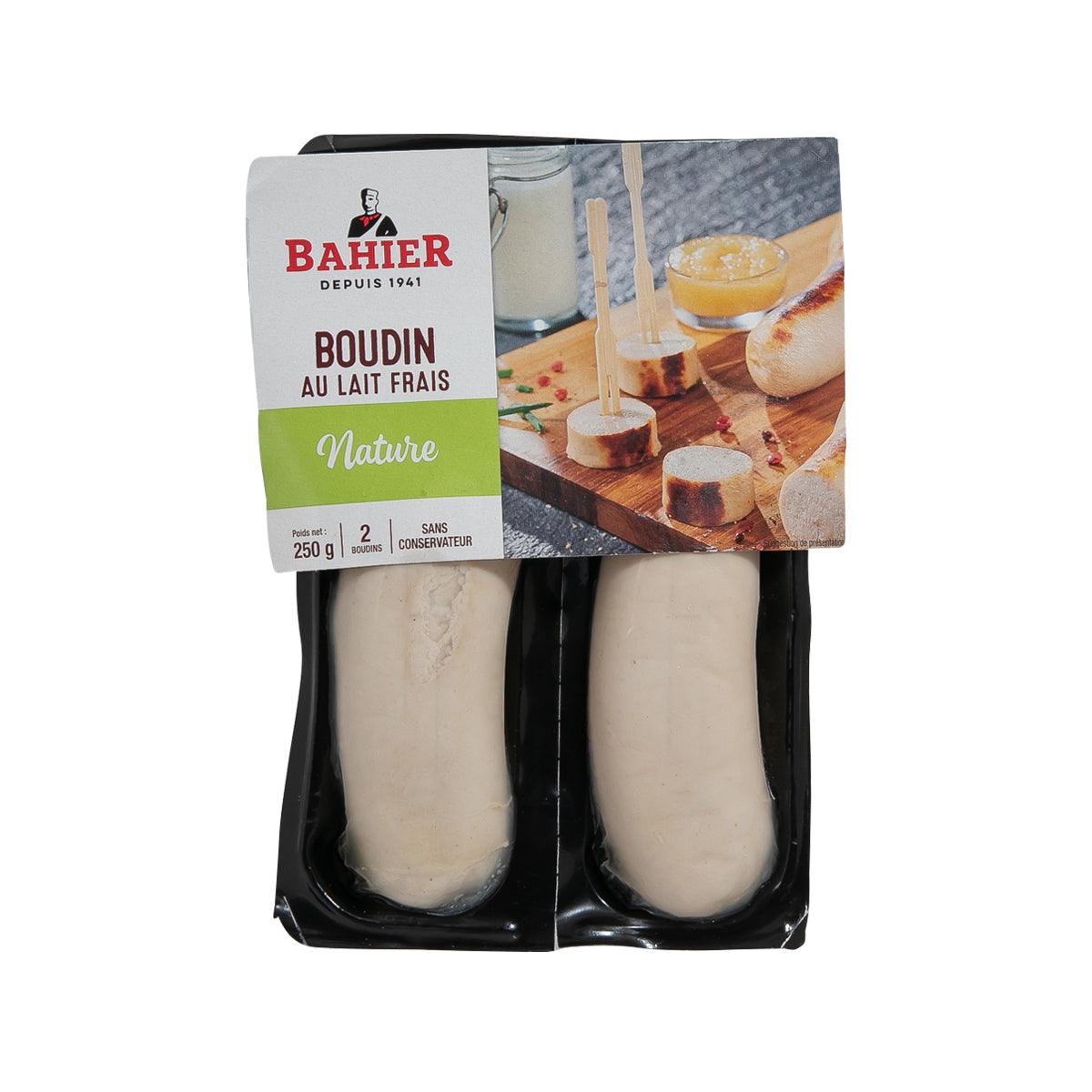 Natural white pudding pack with Fresh Milk, 250g, showing two sealed portions