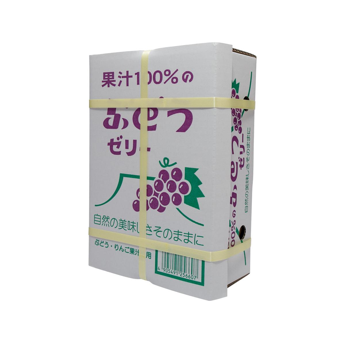 Grape fruit juice jelly multipack, white cartons wrapped with gold bands
