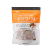 BADAONE dried crab broth base pouch, orange label, 120g, sealed bag of dried pieces
