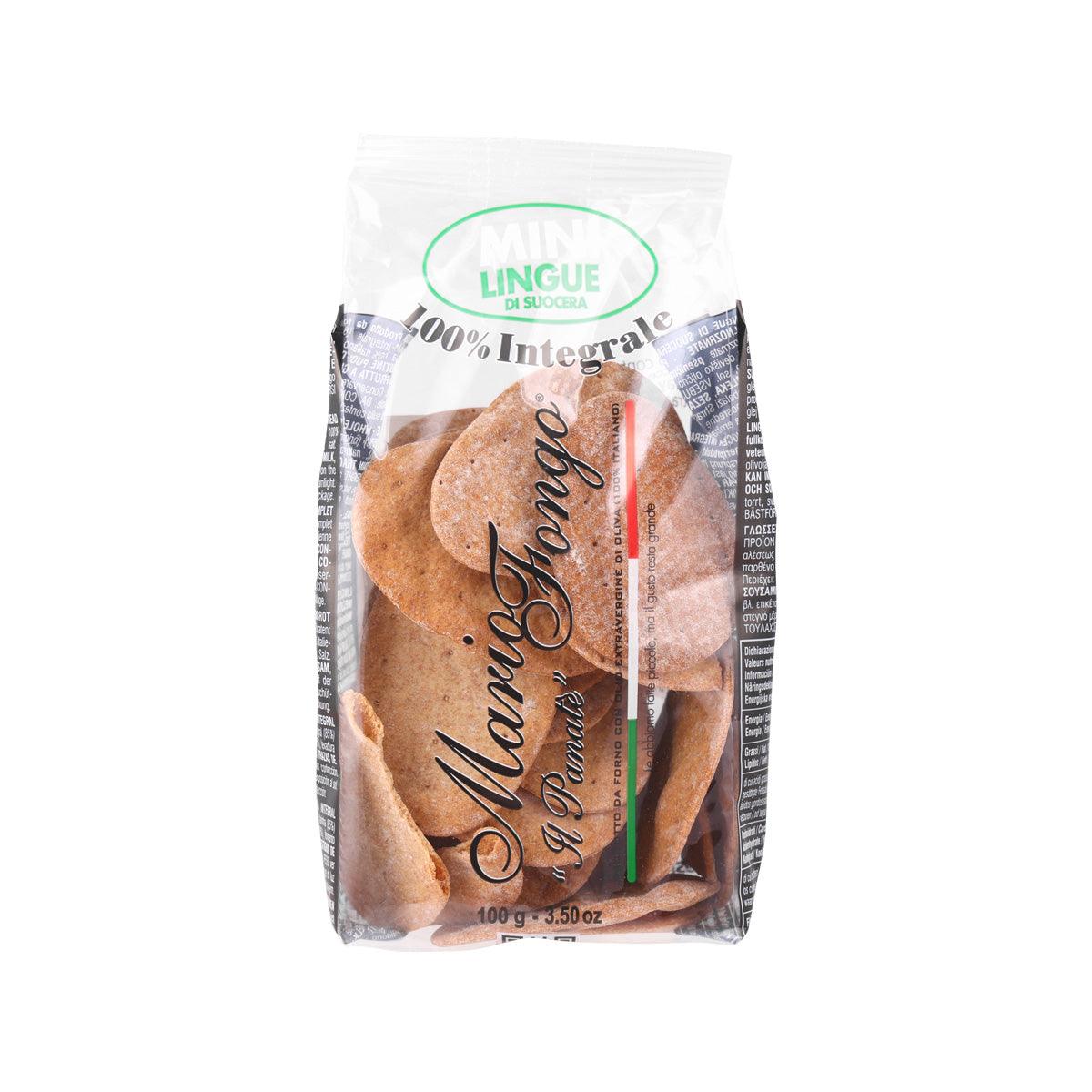 MARIO FONGO whole wheat mini flatbread, sealed pouch with sliced pieces