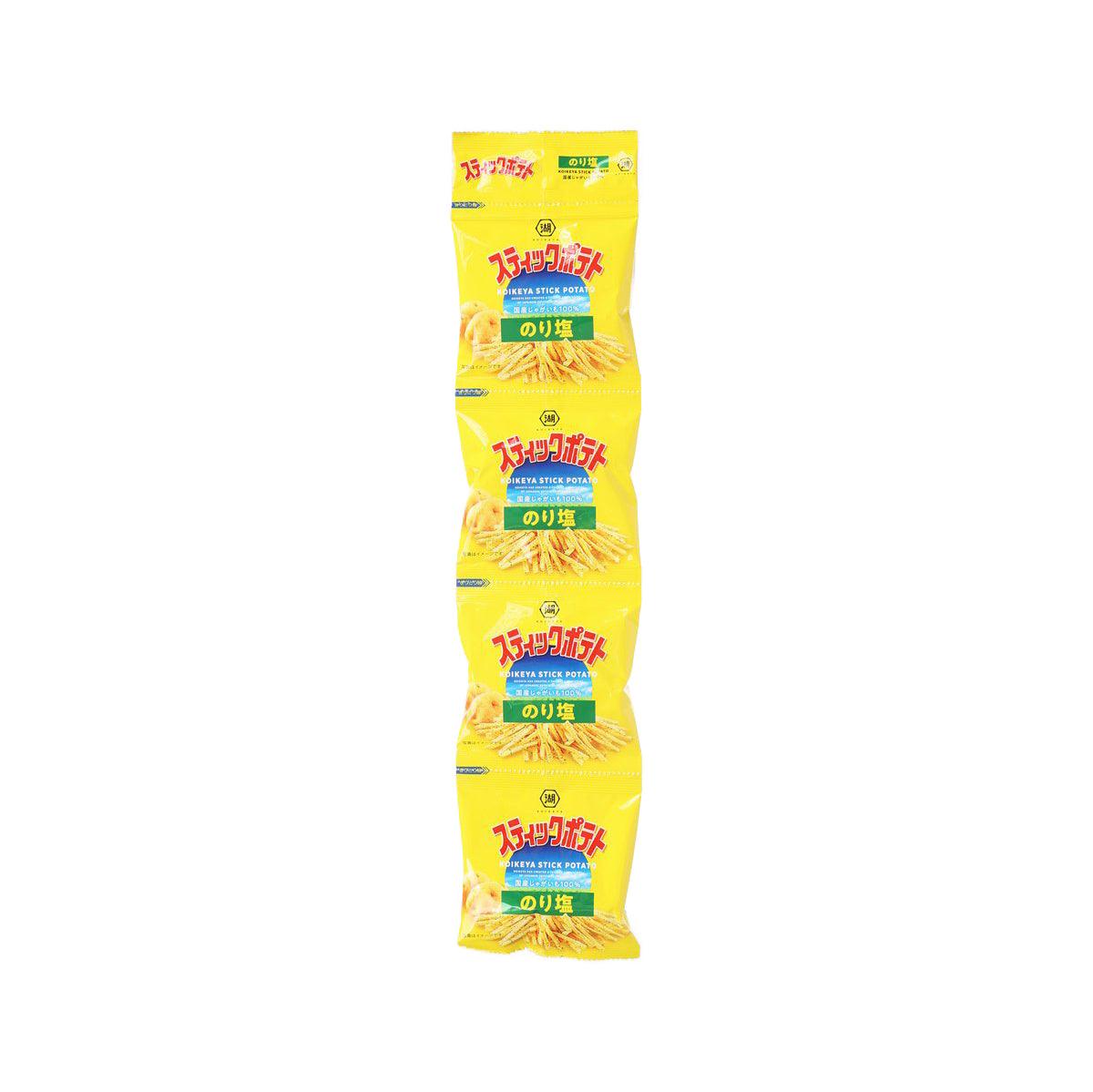 Seaweed salt potato stick snack bag, yellow front pack