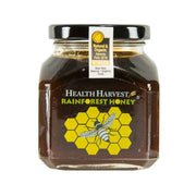 Health Harvest Tualang black honey jar, 375g, glass with metal lid