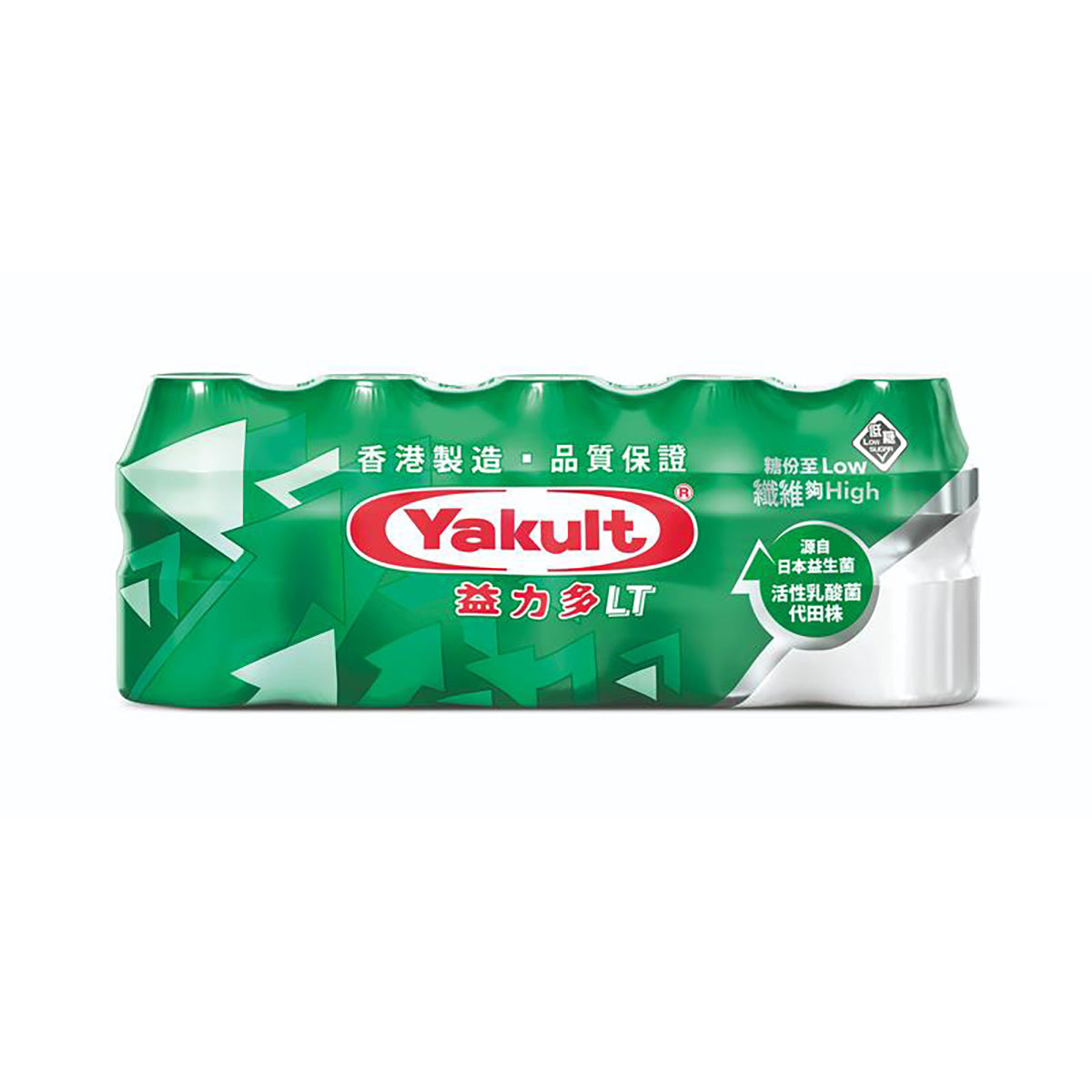 Yakult LT Live Lactobacillus drink, green multipack carton (5 x 100 mL)