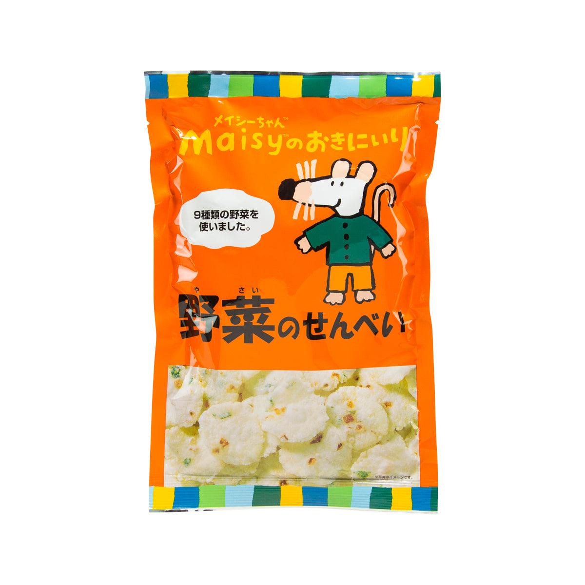 SOKENSHA Maisy's vegetable cracker bag with orange cartoon front
