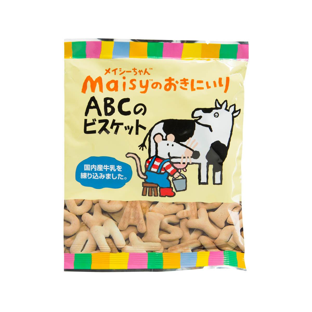 SOKENSHA Maisy's ABC biscuit bag with alphabet-shaped crackers, sealed pack, 40g
