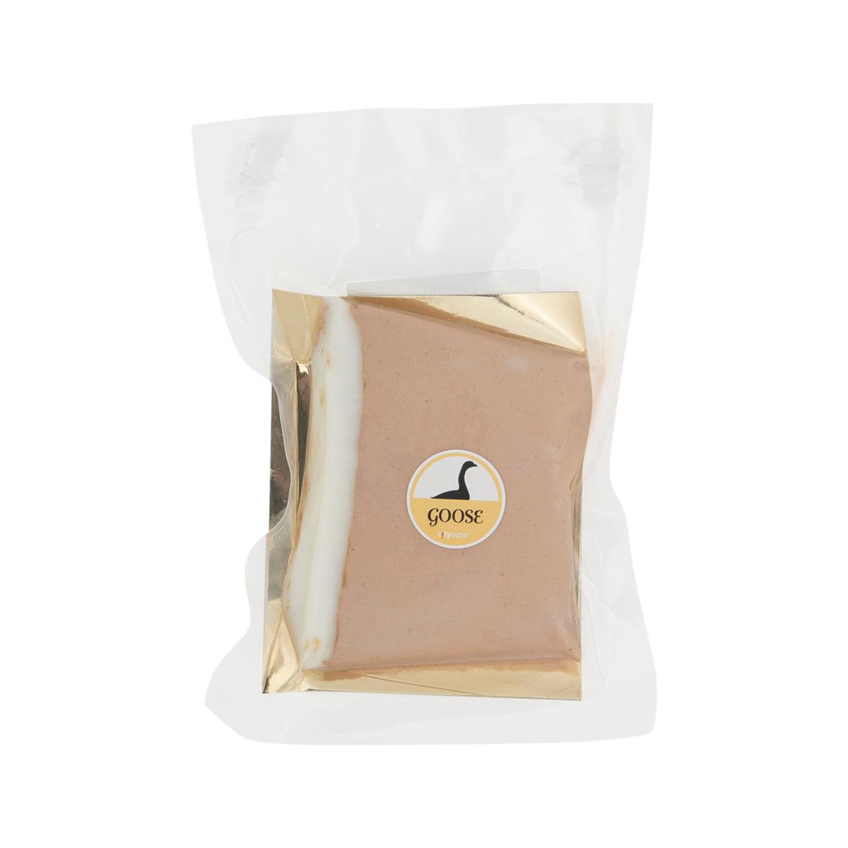 Goose liver mousse with Sauternes in sealed 150g pouch, rectangular terrine with label