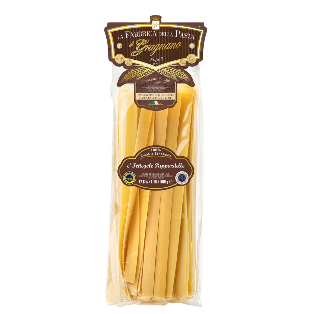 LA FABBRICA DELLA artisanal pappardelle pasta in sealed bag, 500g