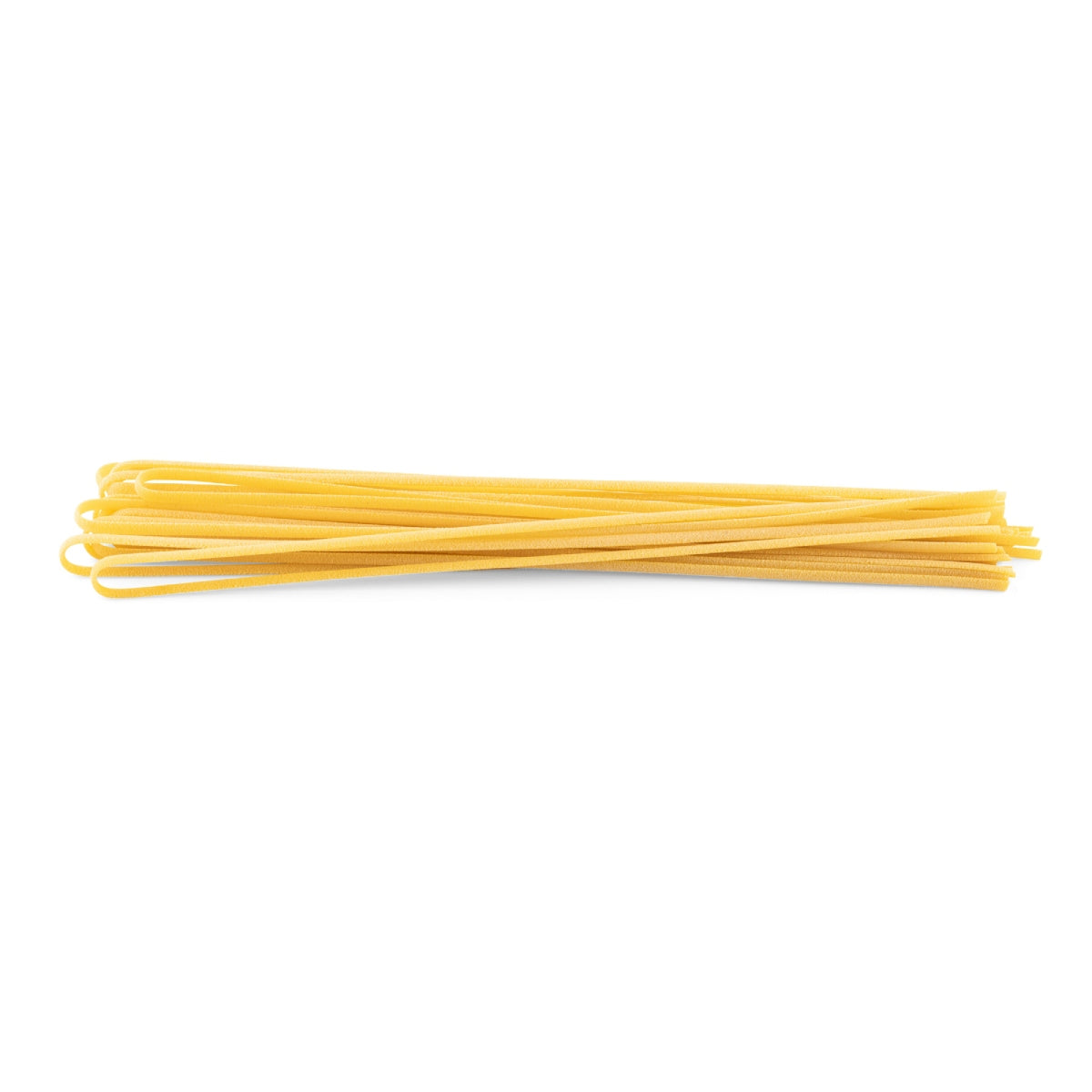 Dry lemon linguine pasta strands bundle