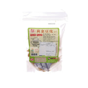 Packaged bean curd sheets in clear resealable pouch, 100g