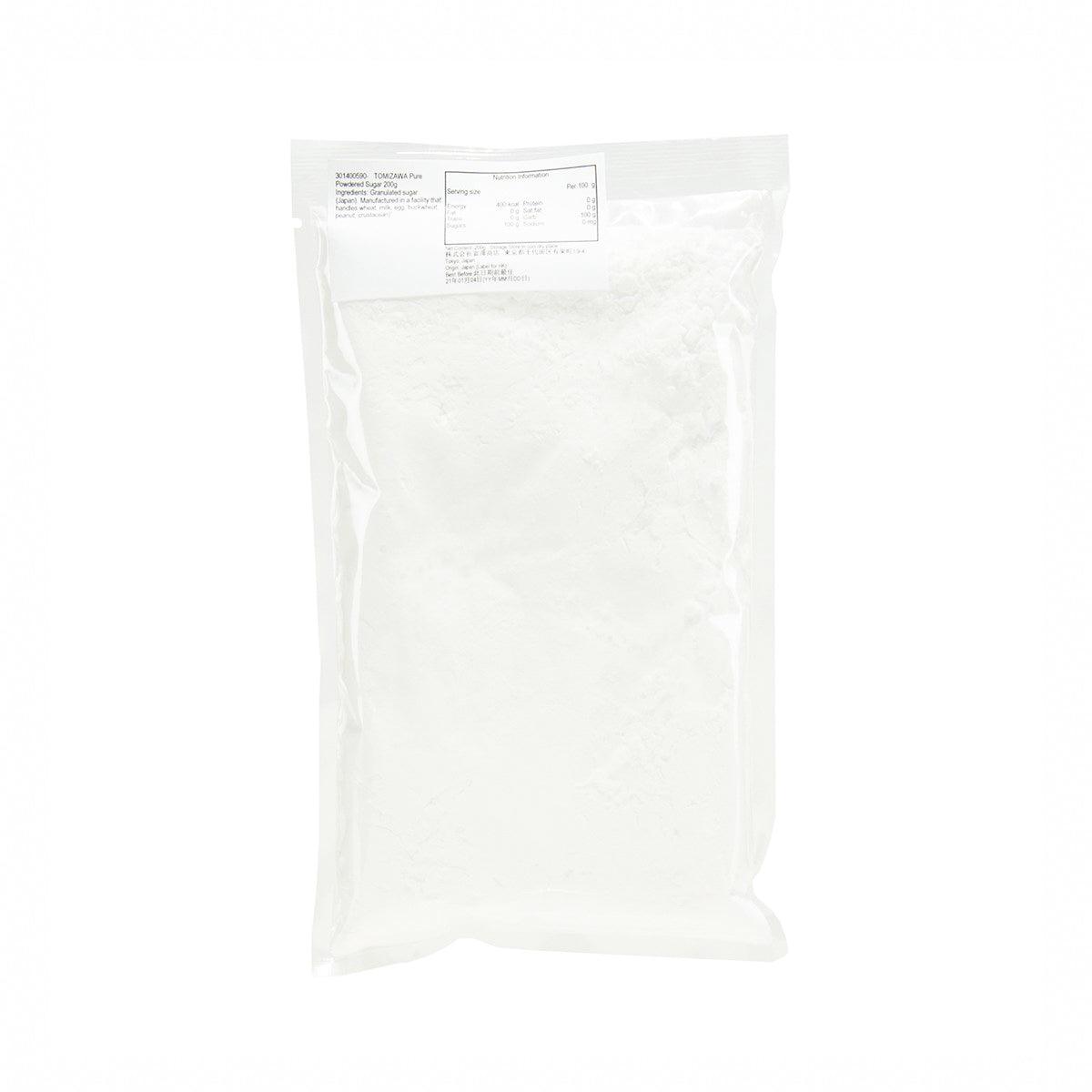 TOMIZAWA powdered sugar pouch, 200g, sealed white bag