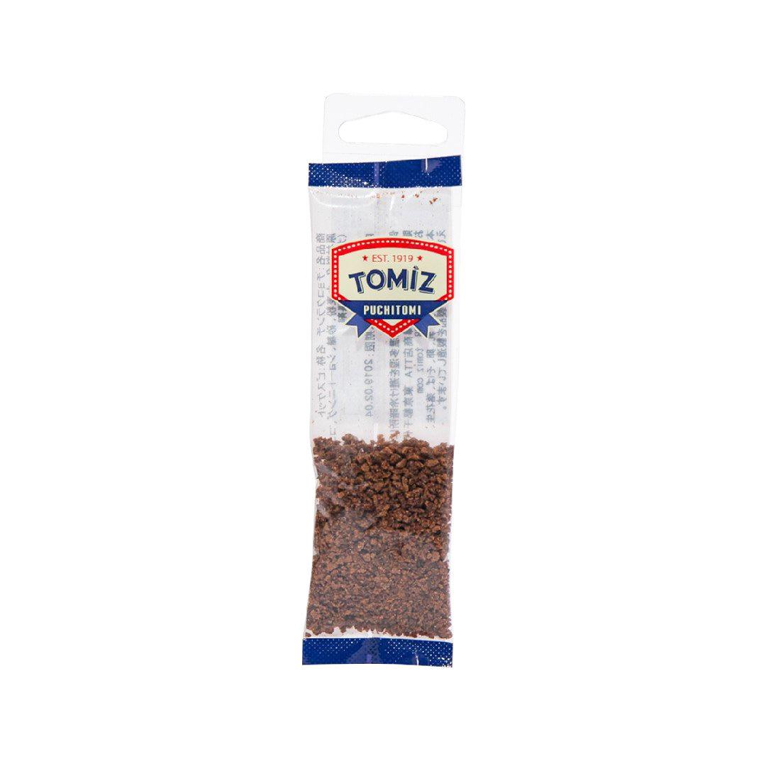 TOMIZAWA chocolate crunch seasoning pouch, brown granules, 10g