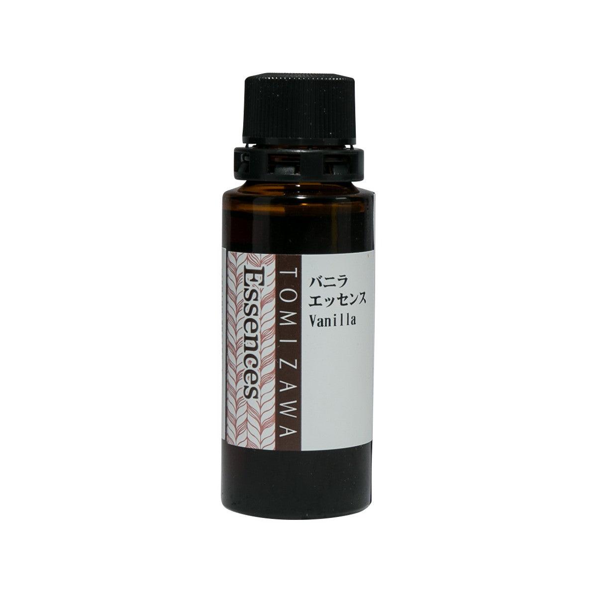 TOMIZAWA vanilla essence bottle, 30mL, amber glass with black cap