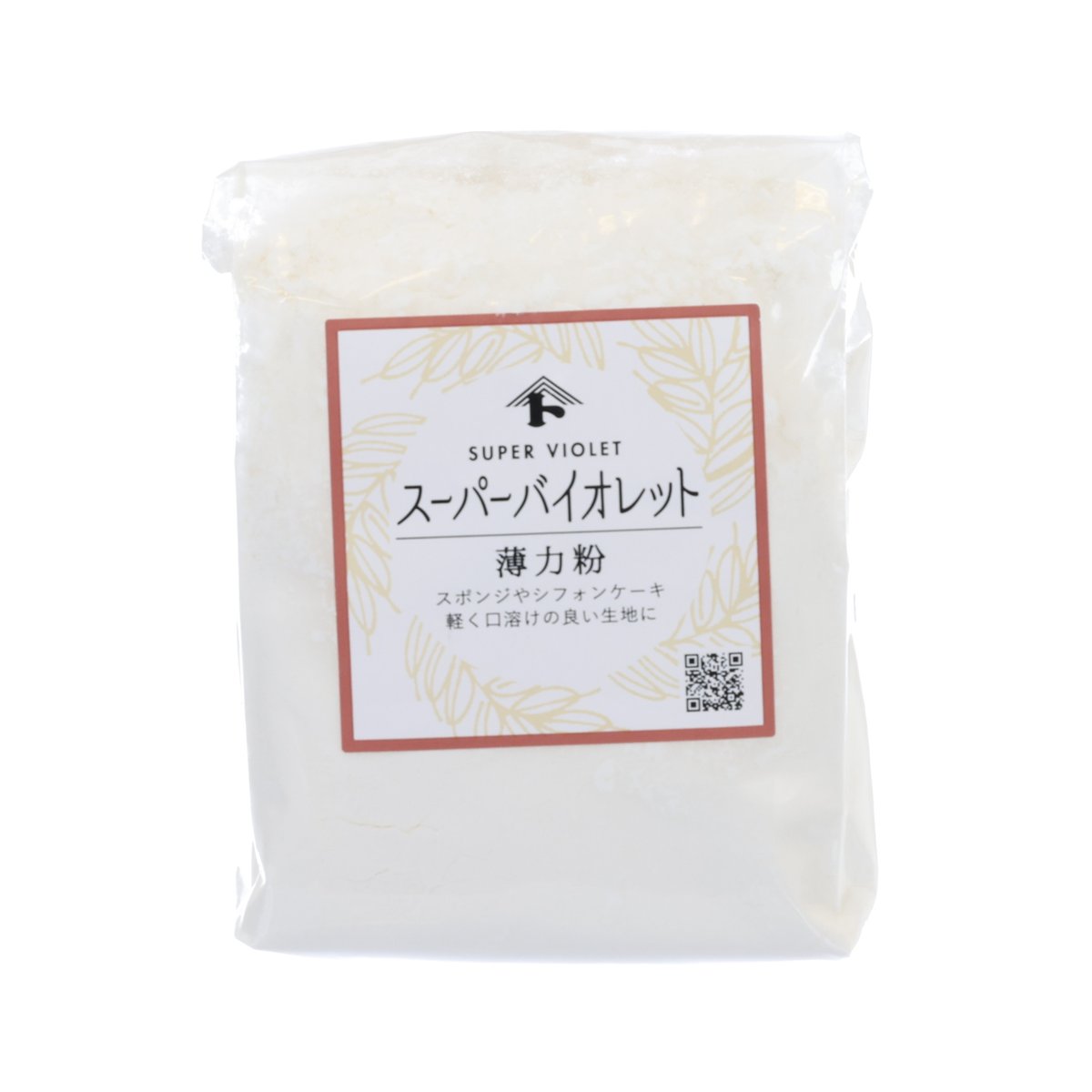 TOMIZAWA super violet cake flour, 250g bag with front label