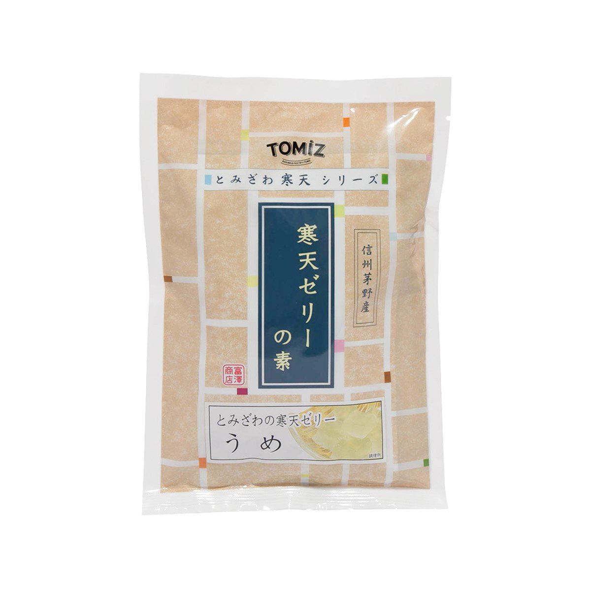 TOMIZAWA agar jelly mix pouch for ume plum flavor, 250g dry ingredient packet