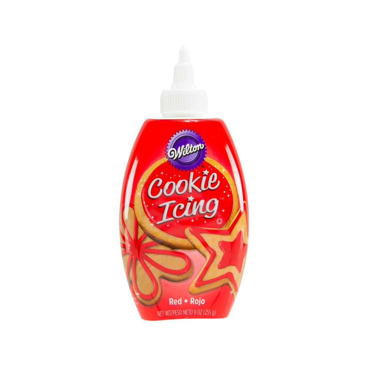 WILTON red cookie icing squeeze bottle with pointed nozzle, 212.7 g