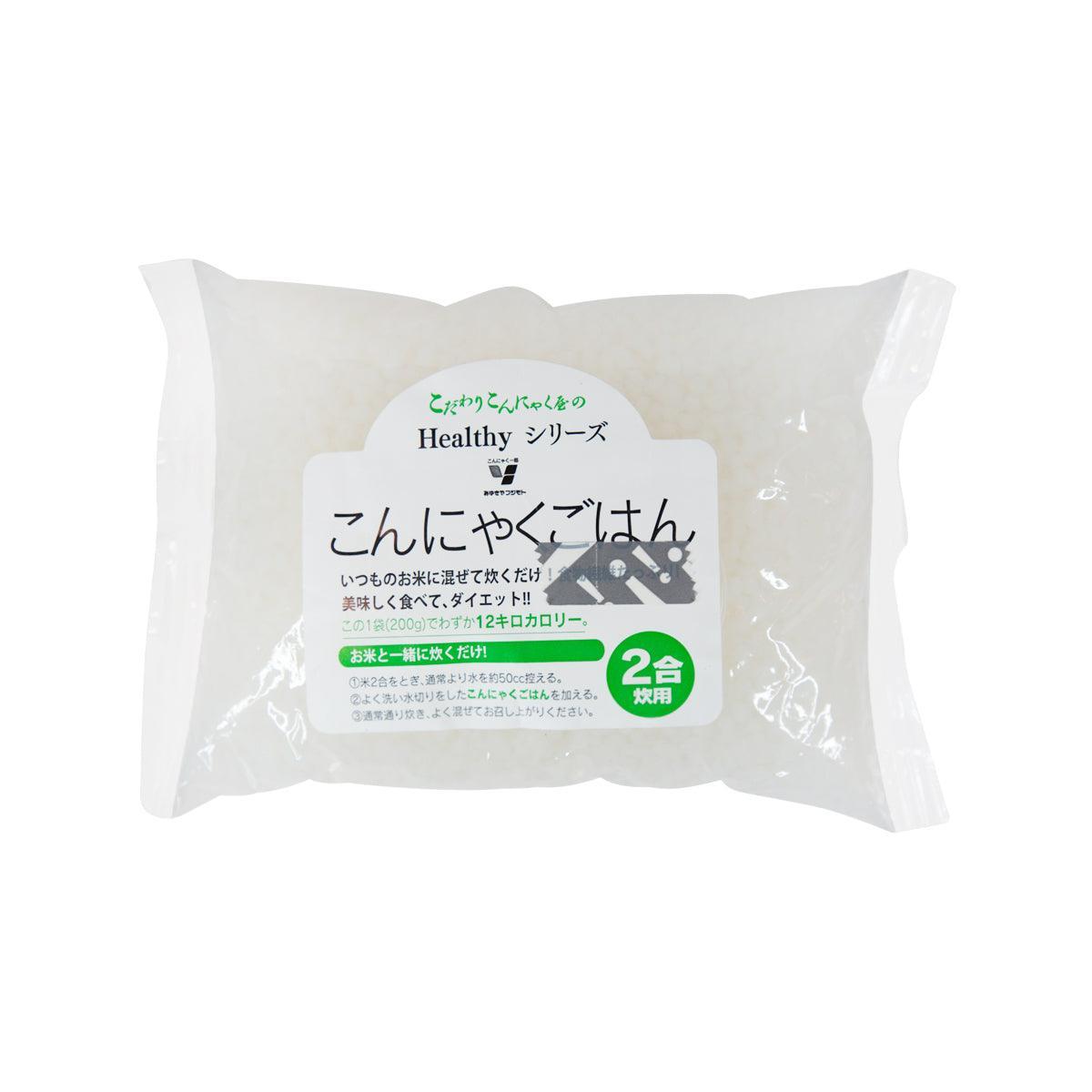 Konjac rice pouch, 200g, sealed pack with Japanese label