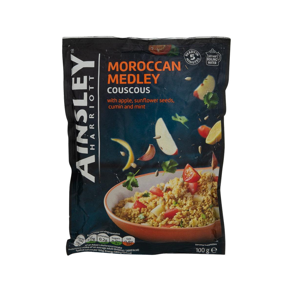 AINSLEY HARRIOTT Moroccan medley couscous pouch, 100g, black with orange front