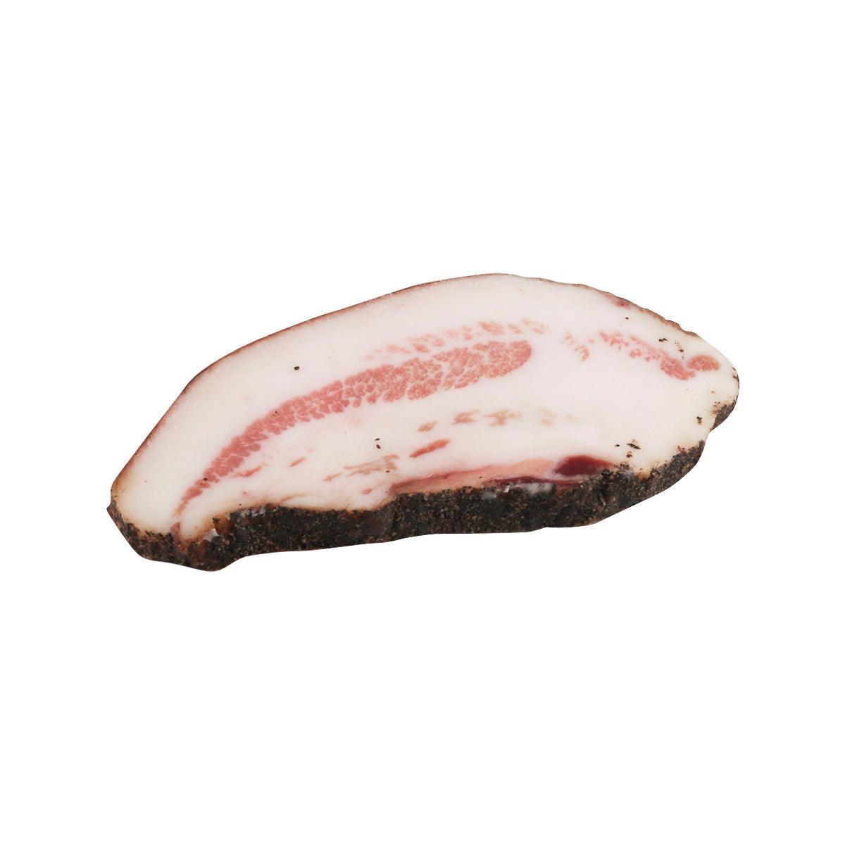 ANTICA ARDENGA air-dried pork cheek, cured slice with fat marbling