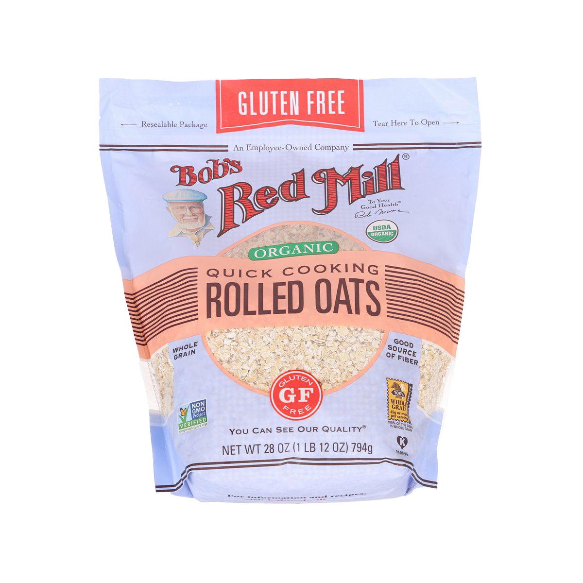 BOB'S RED MILL gluten-free organic rolled oats pouch, 794g