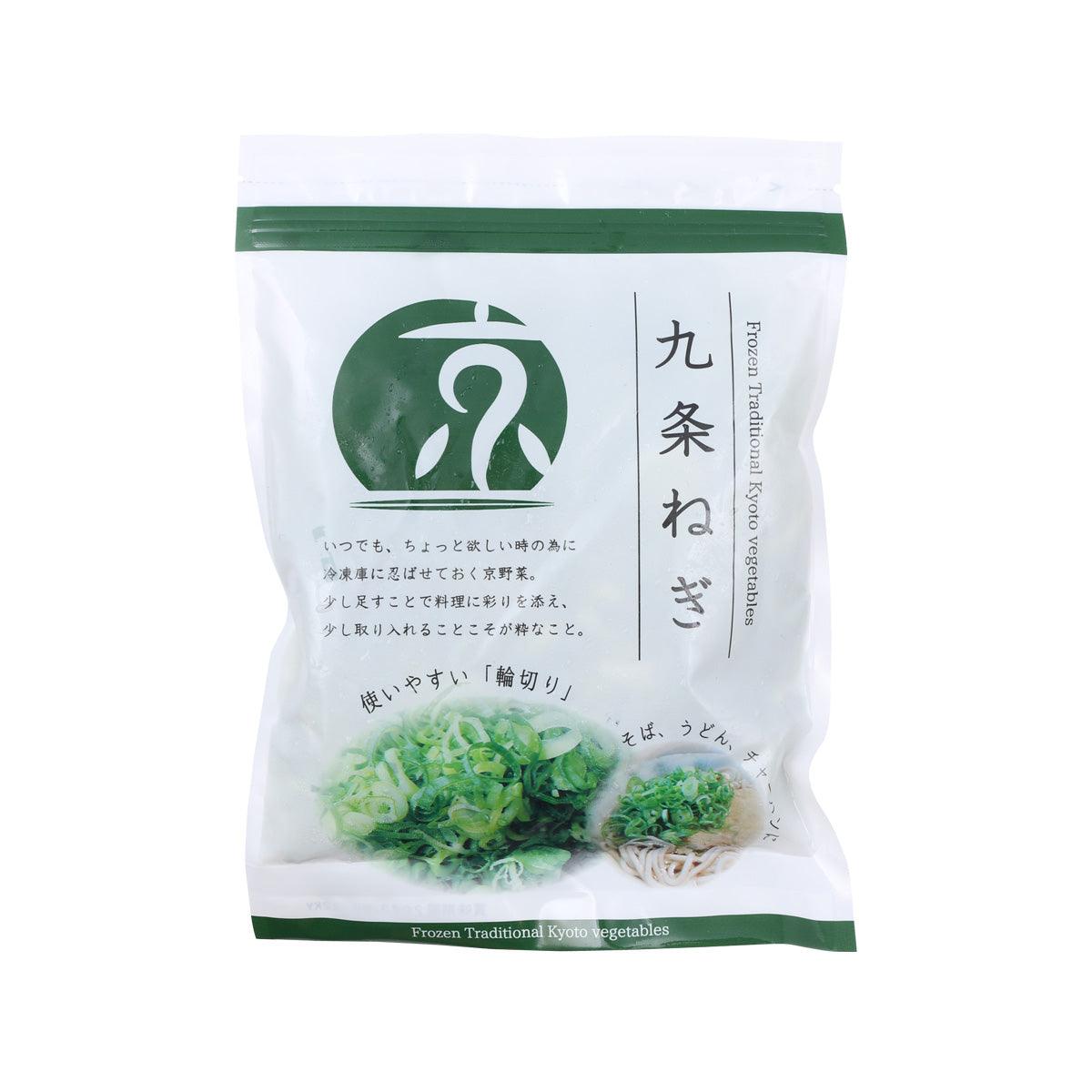 Frozen chopped green onions in sealed bag, 90 g