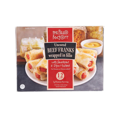 THE FILLO FACTORY Beef Franks, 255g – Gourmet Snack