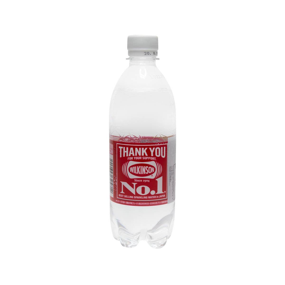 500mL WILKINSON carbonated water bottle with 'THANK YOU' red label