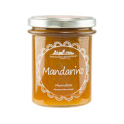 Mandarin marmalade jar, Sicilian Factory 240g, glass jar with orange jam label