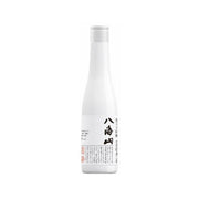 Junmai daiginjo sake bottle, white label, silver cap, 280 mL