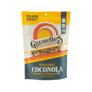 Original Coconola coconut grain-free granola pouch, yellow and dark blue front