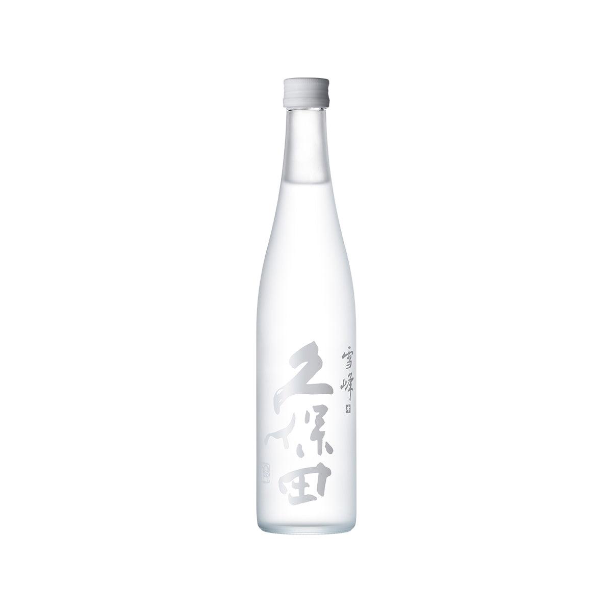 Junmai Daiginjo sake bottle with label and silver cap