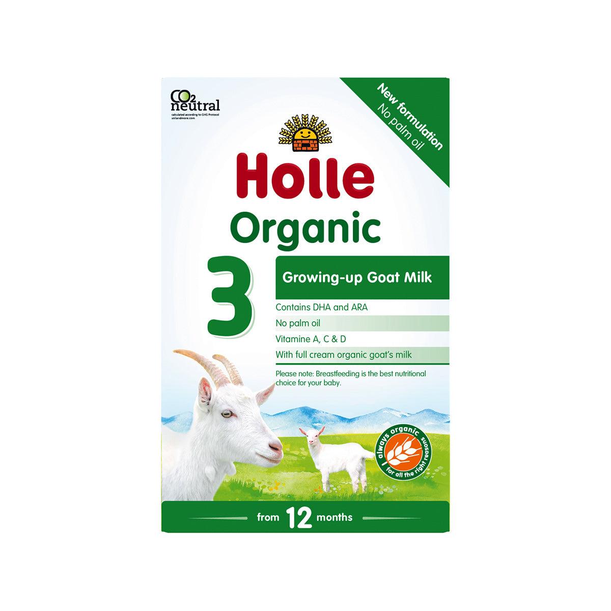Holle Organic goat milk follow-on formula 3 pouch, 12+ months, 400g