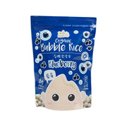 BABY BASIC organic bubble rice pouch, blueberry flavor, blue bag, 38g