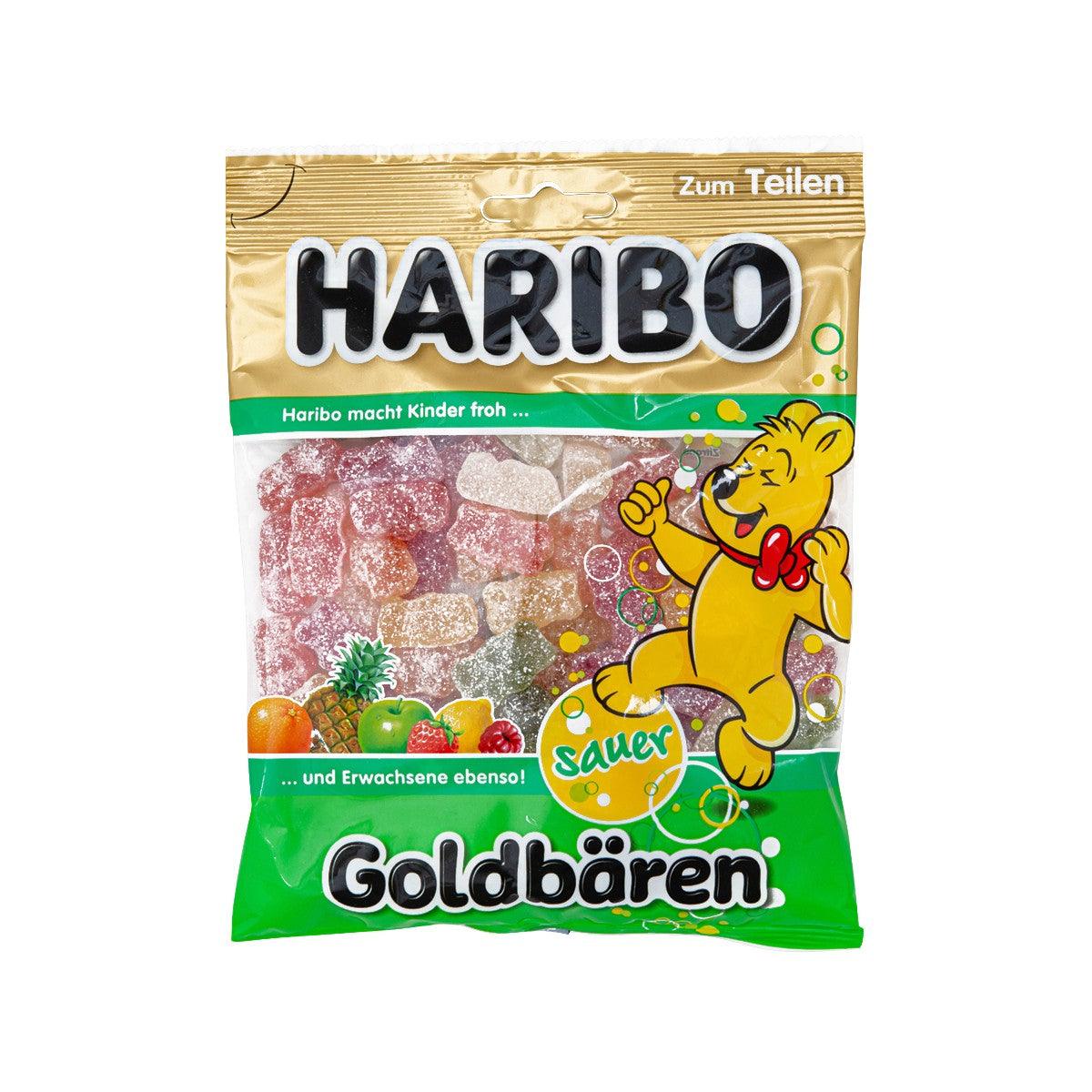 HARIBO Sour Gold Bears fruit gummy bag, 175g