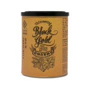 Grass jelly dessert jar with black gold label, cylindrical plastic container, 540g