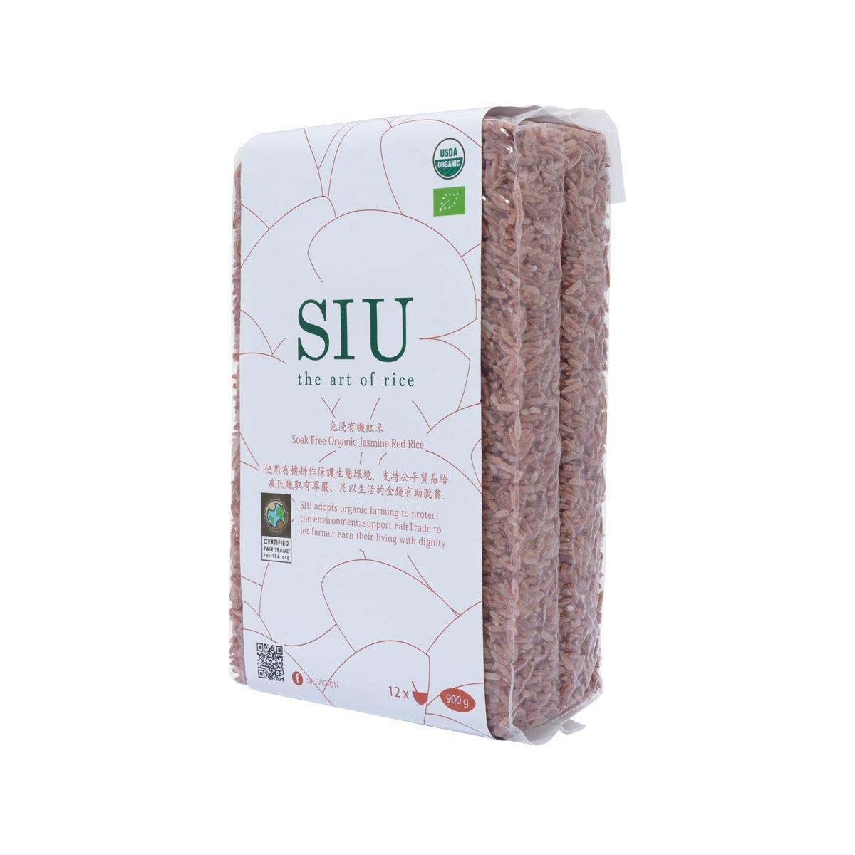 SIU organic jasmine red rice 900g side package