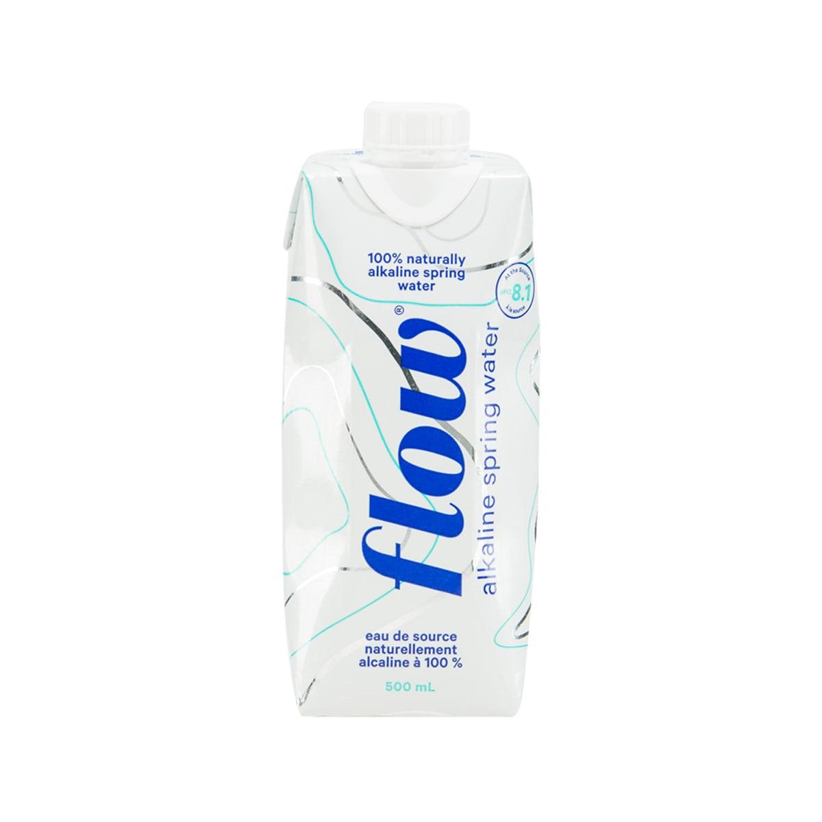 FLOW alkaline spring water 500 mL bottle with screw cap