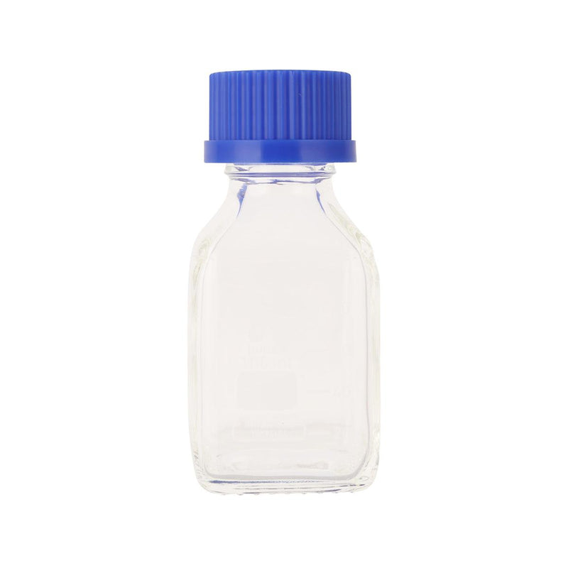 DURAN Square Clear Bottle 100ml w/ blue cap