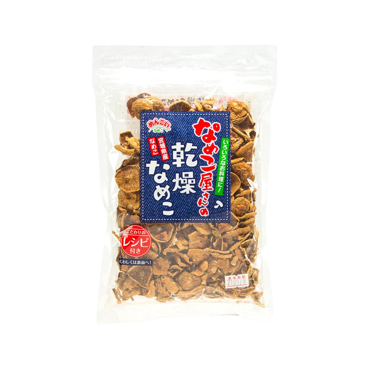 Dried nameko mushroom package, 25 g, filled with small brown mushroom pieces