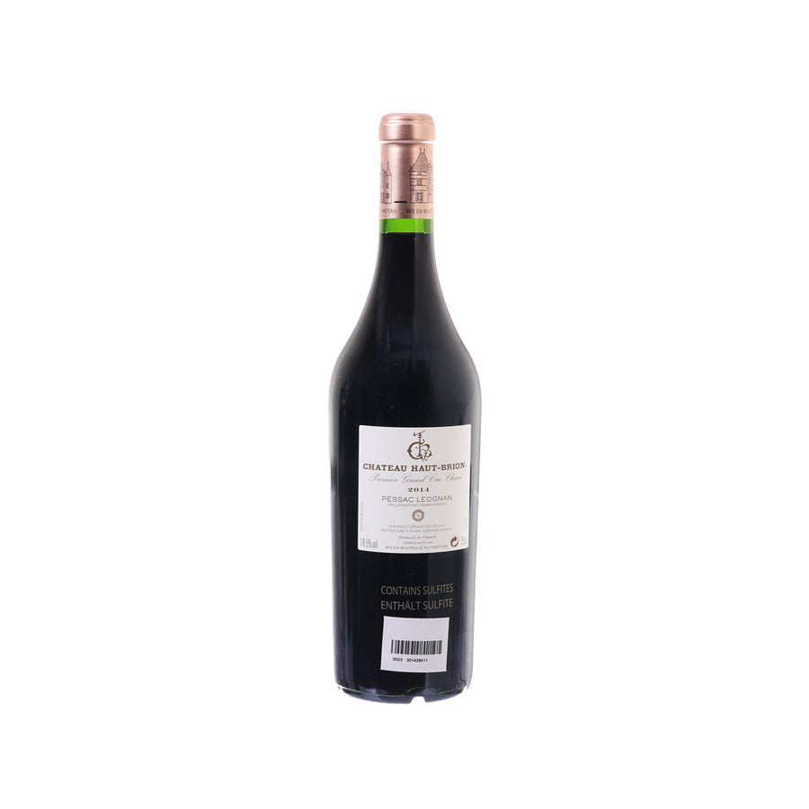 CH HAUT BRION Pessac-Leognan 2014 wine bottle, 750 mL, back label