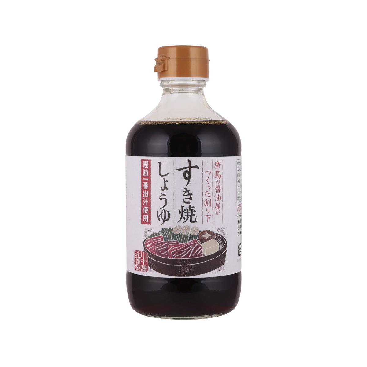 Sukiyaki warishita soy sauce bottle, 400 mL, front label