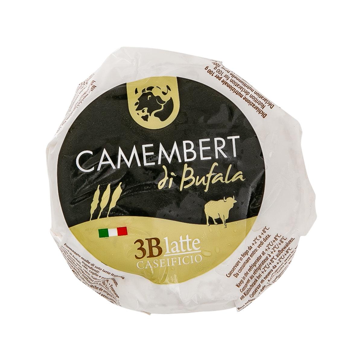 Camembert di Bufala cheese wheel, 3B lattea label