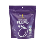 AMPHORA organic soft dried prunes bag, 170g purple pouch with plum icon and label