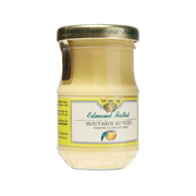 Mustard jar with Edmond Fallot label, yuzu flavor, glass container, 105g