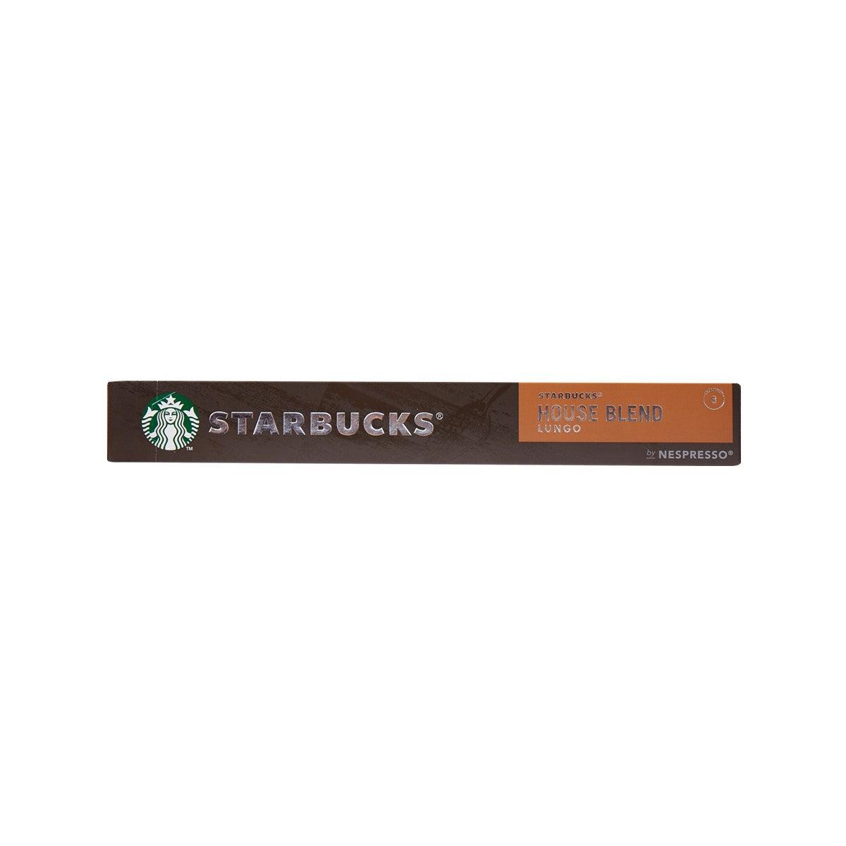 STARBUCKS House Blend Lungo coffee capsule box front panel