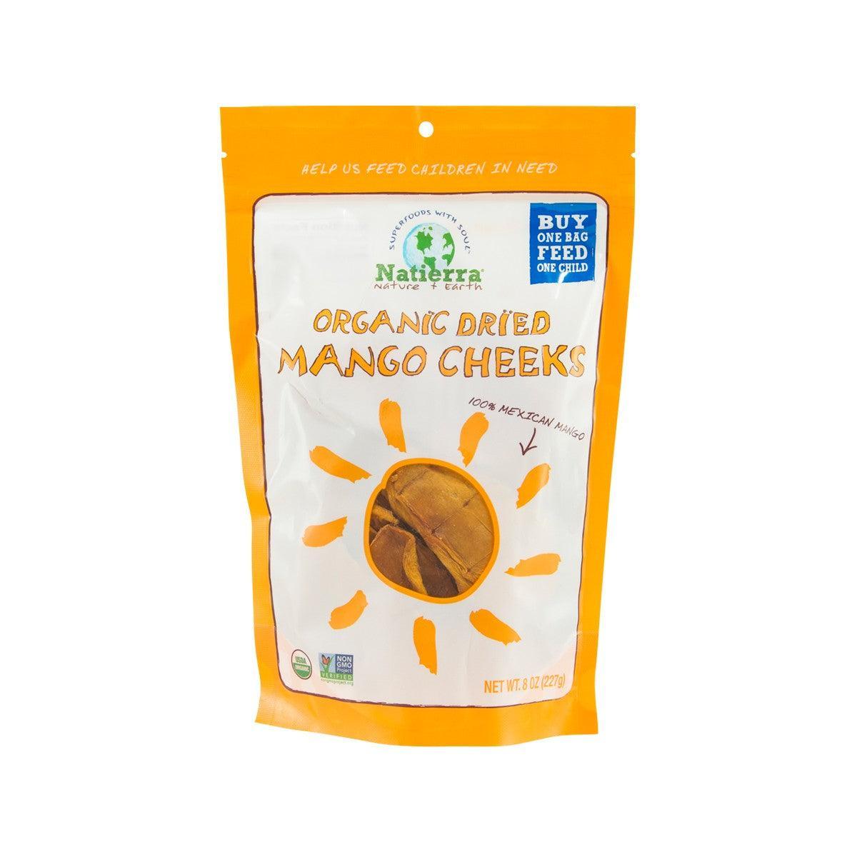 NATIERRA organic dried mango cheeks pouch, resealable bag